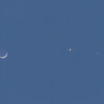 Moon, Venus and the Plane